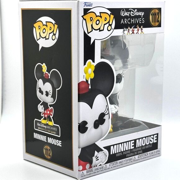 Funko Pop! Minnie Mouse 1112 Walt Disney Archives Black And White Classic Figure - Picture 5 of 6